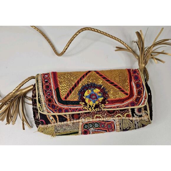 Vintage Tribal Banjara Indian Handmade Ethnic Women Purse Designer Shoulder Bag - Picture 2 of 11